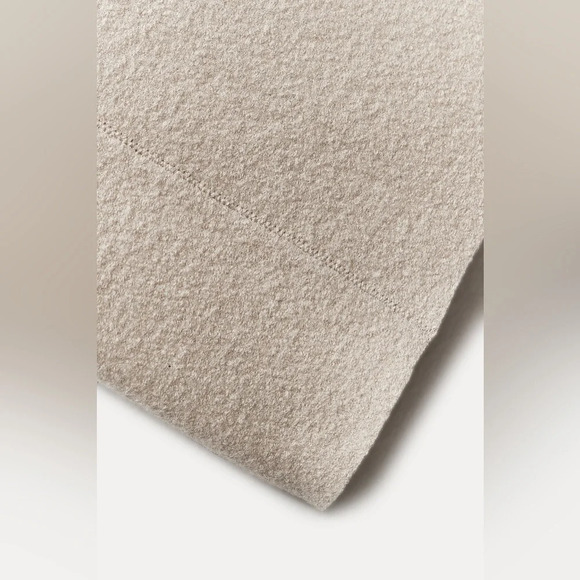 ZARA BOUCLÉ WOOL DRESS Ivory - Picture 10 of 16